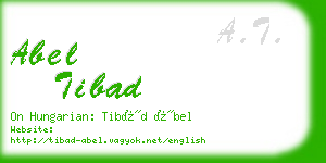 abel tibad business card
